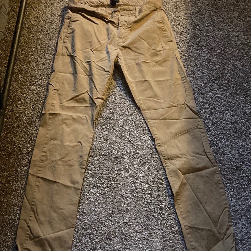 J Crew skinny stretch khaki 28 x32 no rips or stains